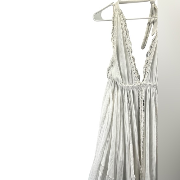Free People Norina White Halter Boho Maxi Dress Size S - Picture 5 of 16